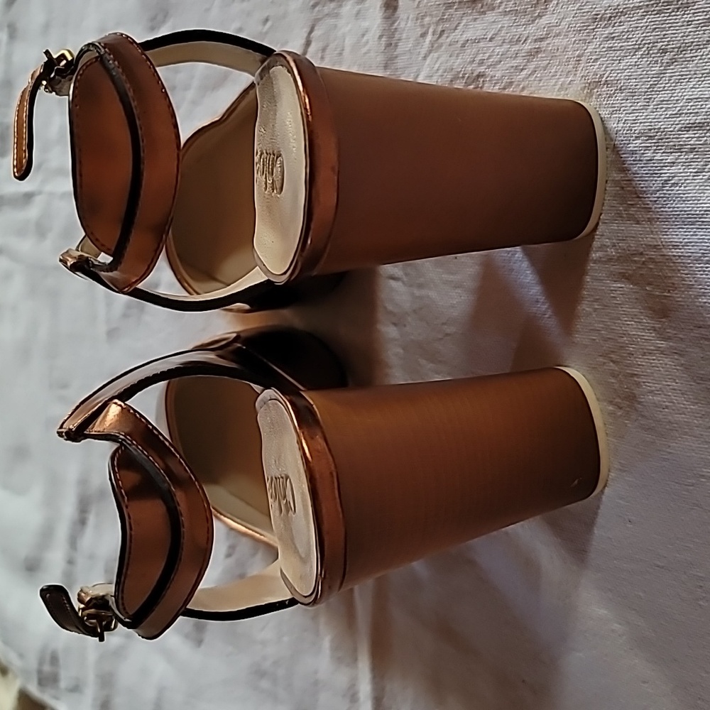 Chloe Sandals, Size 37.5, Copper Leather - Picture 2 of 5